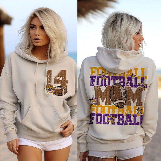 Football Mom Bundle; Purple & Yellow Gold