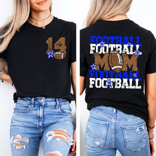 Football Mom Bundle; Royal Blue & White