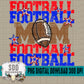 Football Mom Bundle; Royal Blue & Red
