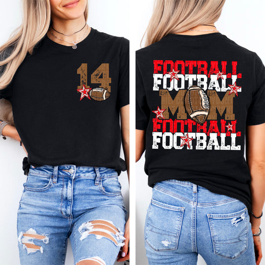 Football Mom Bundle; Red & White