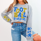 Football Mama Bundle With Stars; Blue and Yellow Gold
