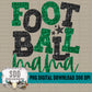 Football Mama Bundle With Stars; Green & Black