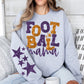 Football Mama Bundle With Stars; Orange & Purple