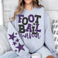 Football Mama Bundle With Stars; Purple & Black