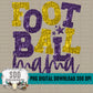 Football Mama Bundle With Stars; Purple & Gold