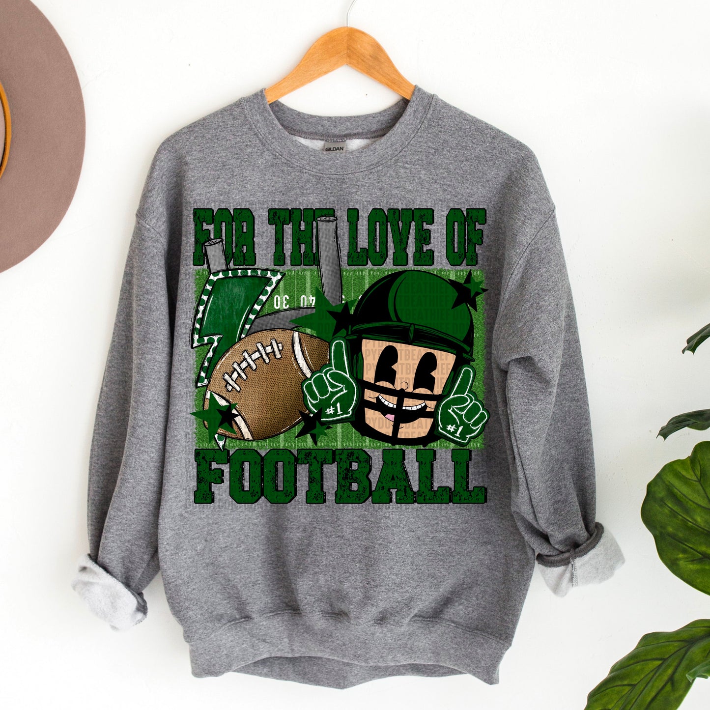 For the Love of Football Green|Black