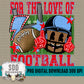 For the Love of Football Red|Blue