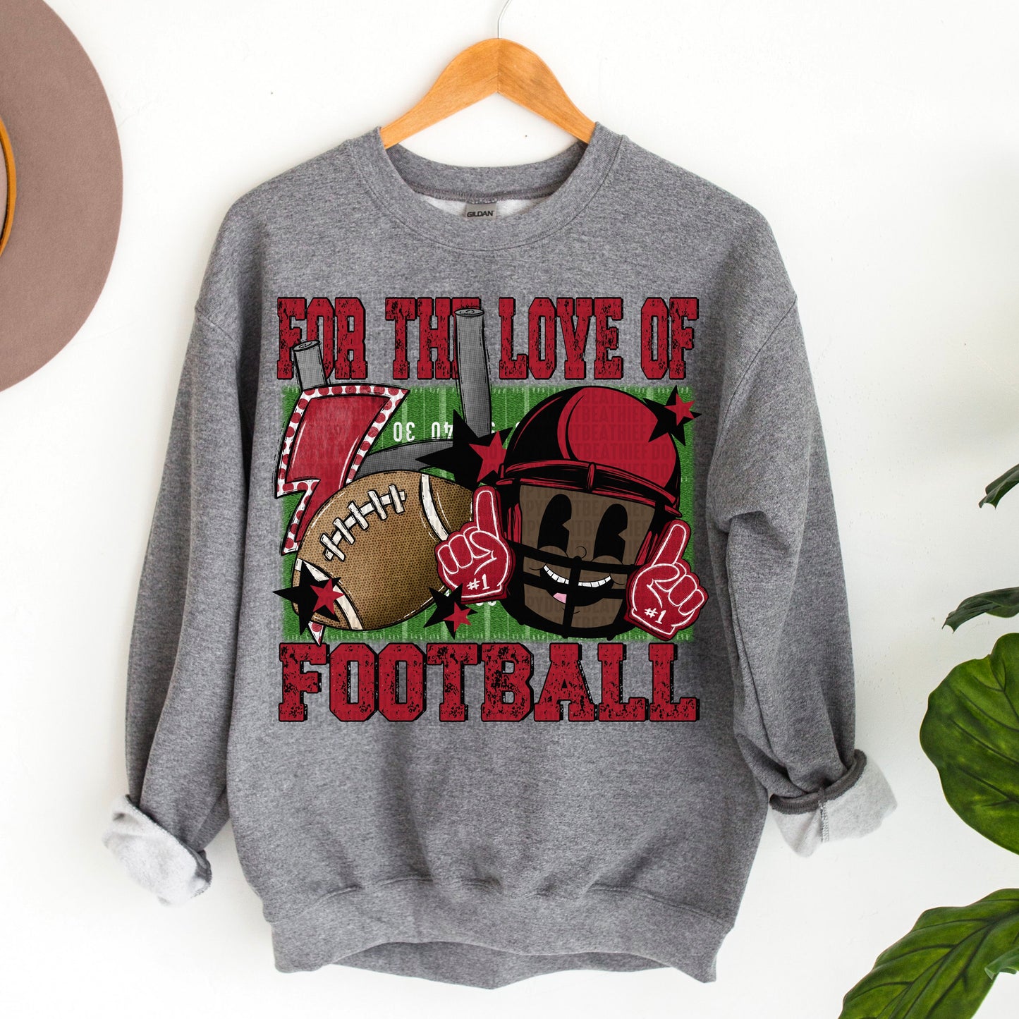 For the Love of Football Red|Black