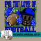 For the Love of Football Royal Blue