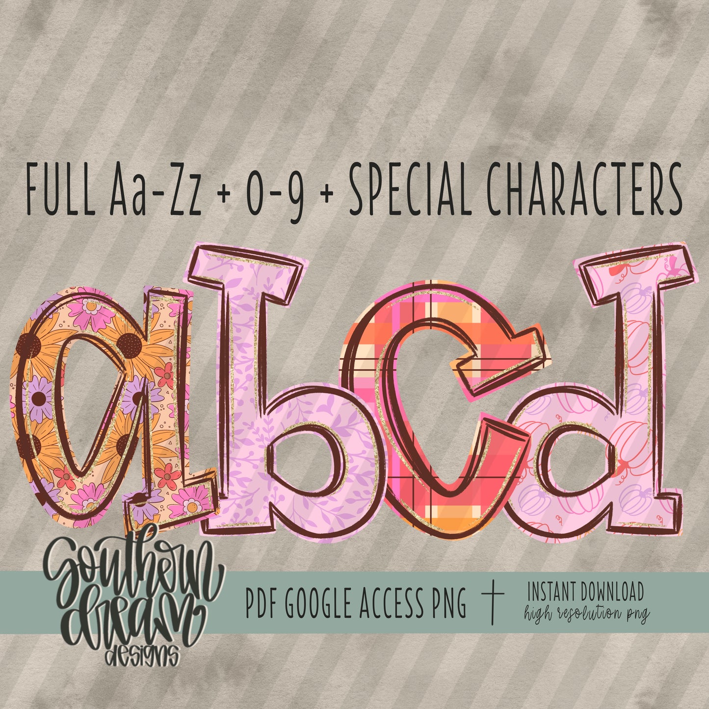Forever Thankful Alpha (4 Sets Aa-Zz, 0-9, Special Characters)