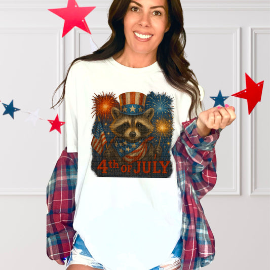 Fourth of July Raccoon