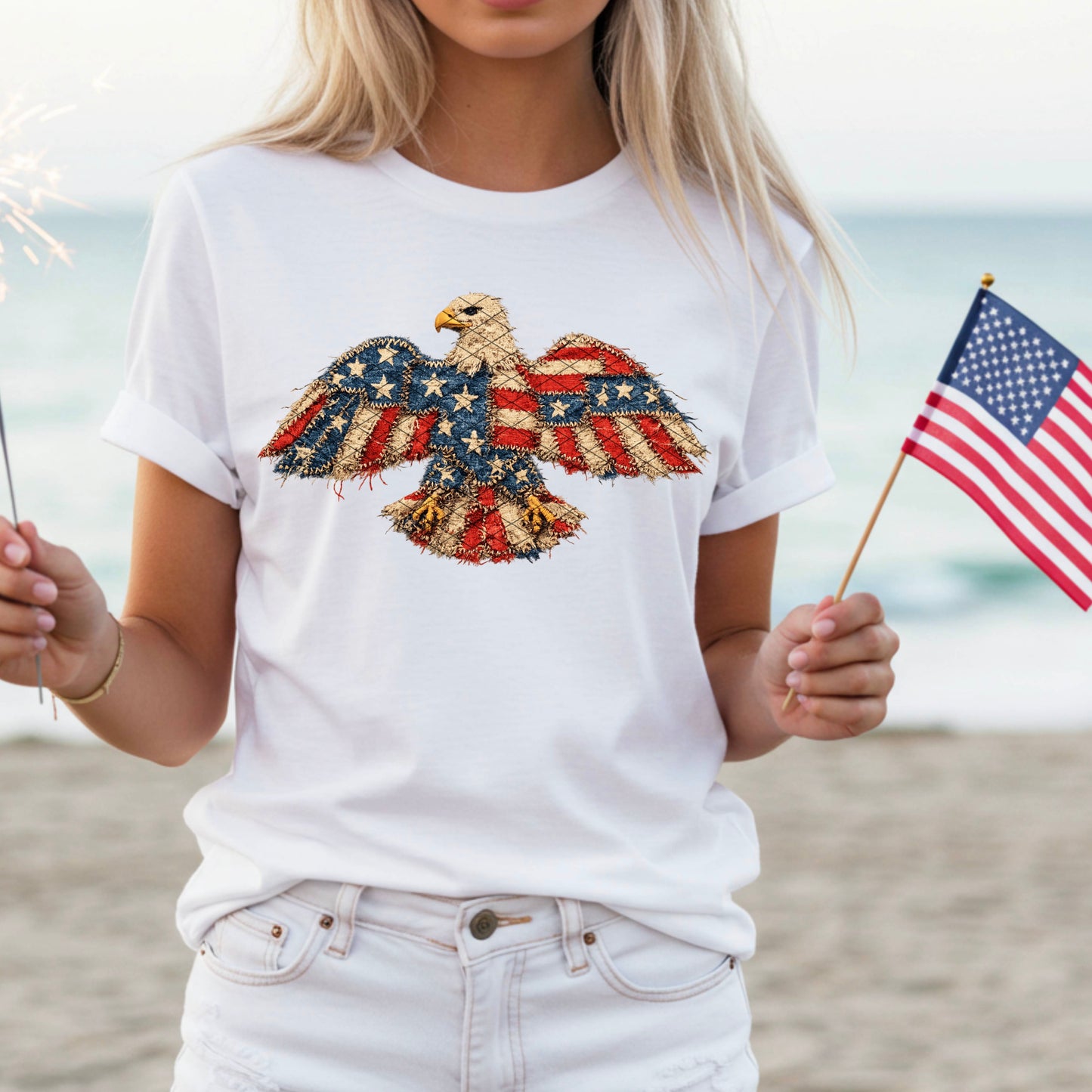 Frayed Textured Eagle