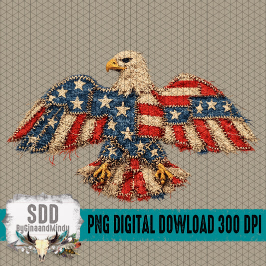 Frayed Textured Eagle