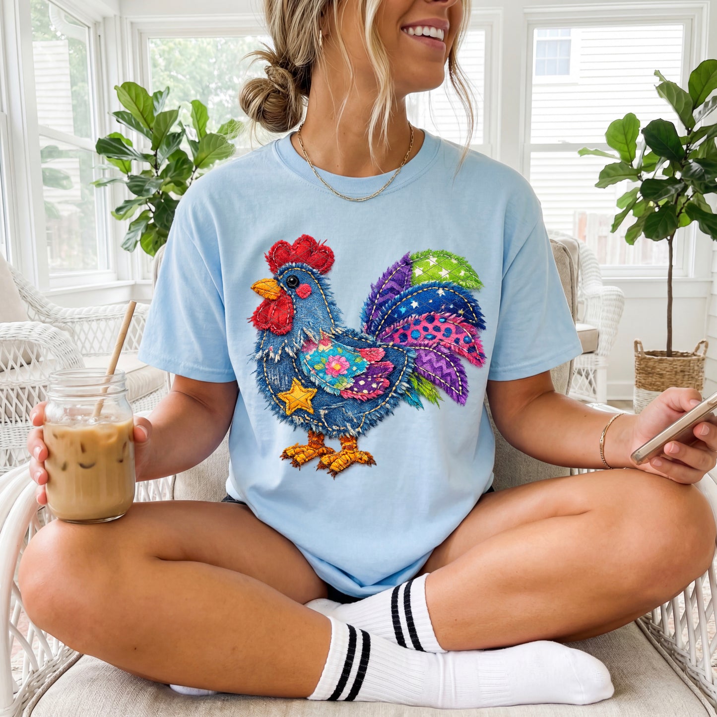 Fun Patchwork Rooster