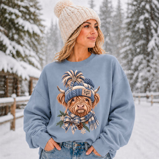 Freakin' Freezin' Highland Cow