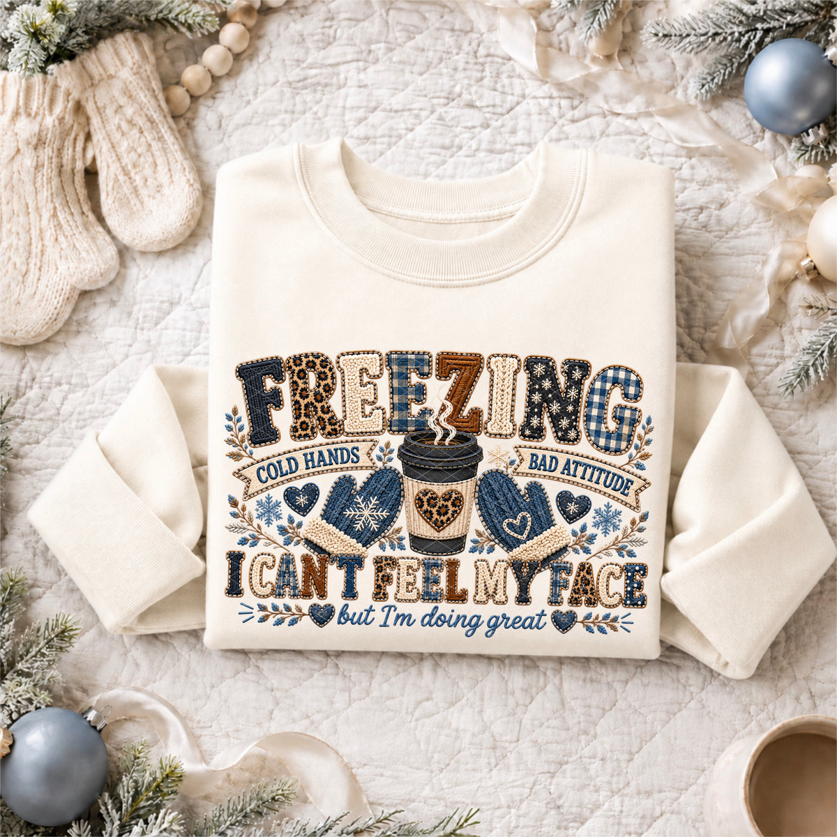 Freezing Faux Embroidery