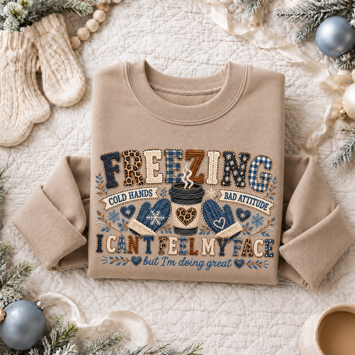 Freezing Faux Embroidery
