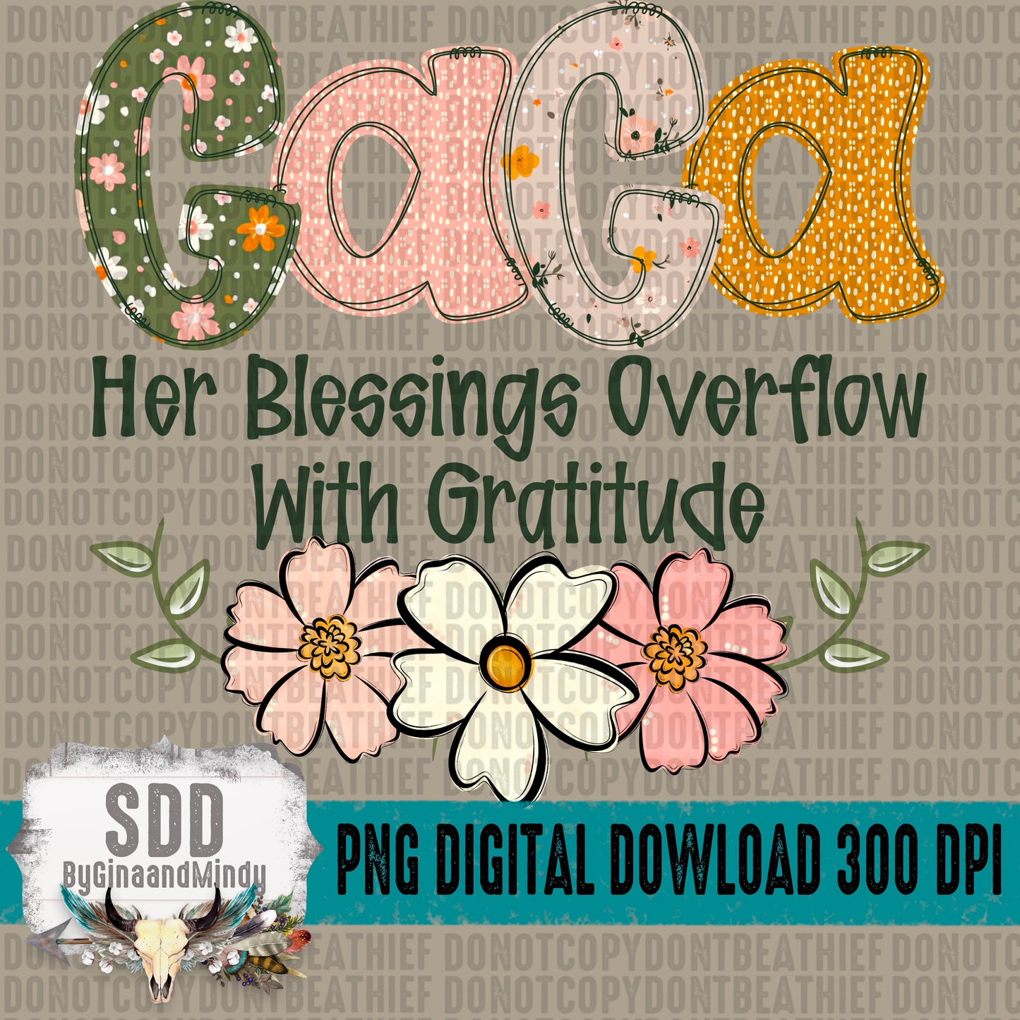 Boho Floral; Gaga