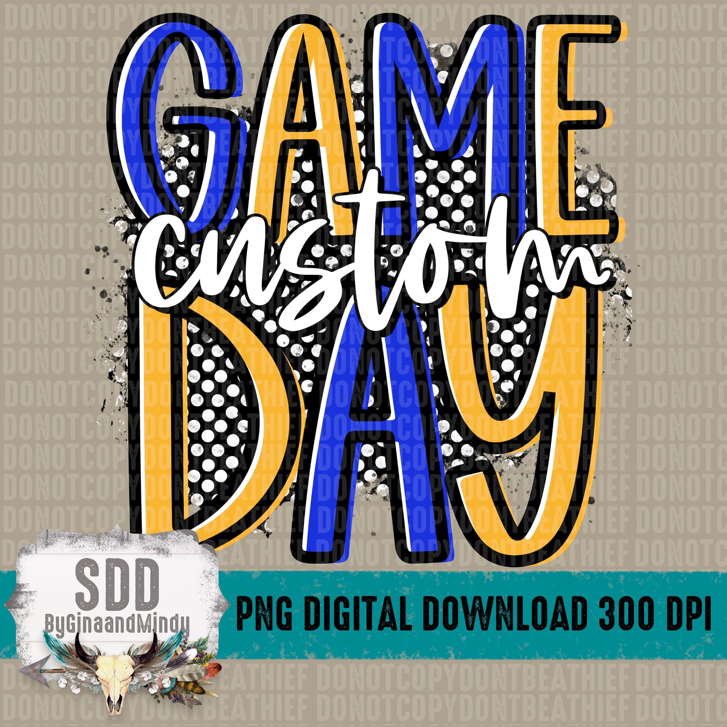 Game Day Bundle | Royal Blue & Yellow Gold