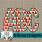 Geometric Doodle Alpha Set (1 Set of Uppercase + 0-9)