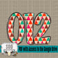 Geometric Doodle Alpha Set (1 Set of Uppercase + 0-9)