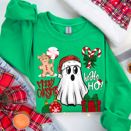 Ghostly Christmas Collage