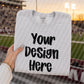Gildan Ash Grey Stadium Mockup