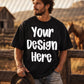 Gildan 18000 Western Male Front Black