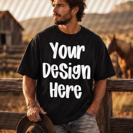 Gildan 18000 Western Male Front Black