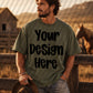 Gildan 18000 Western Male Front Military Green