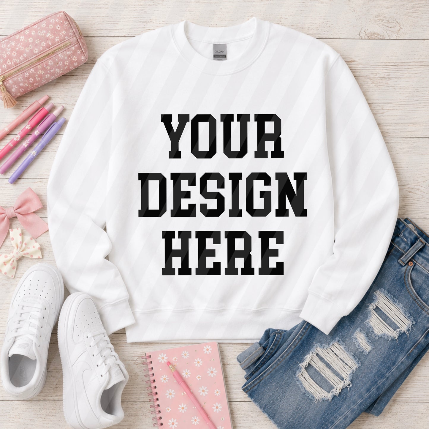 White Crew Sweatshirt