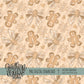 Gingerbread Bow Christmas Seamless Bundle