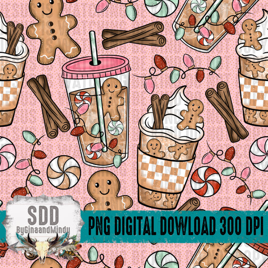Gingerbread Coffee Seamless Bundle