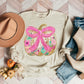 Glittered Up Floral Bow Pumpkin