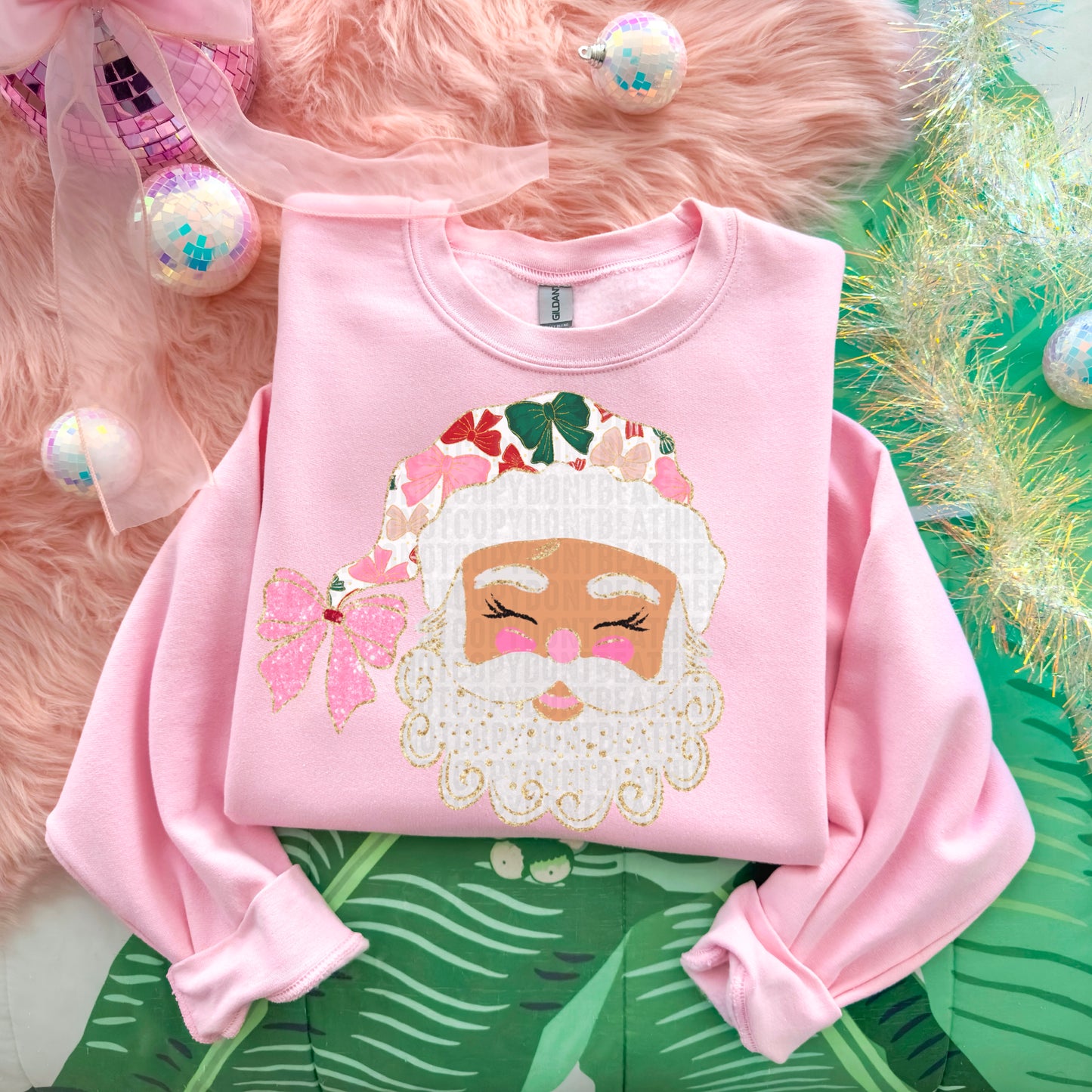 Glittered Up Santa; Light Tone