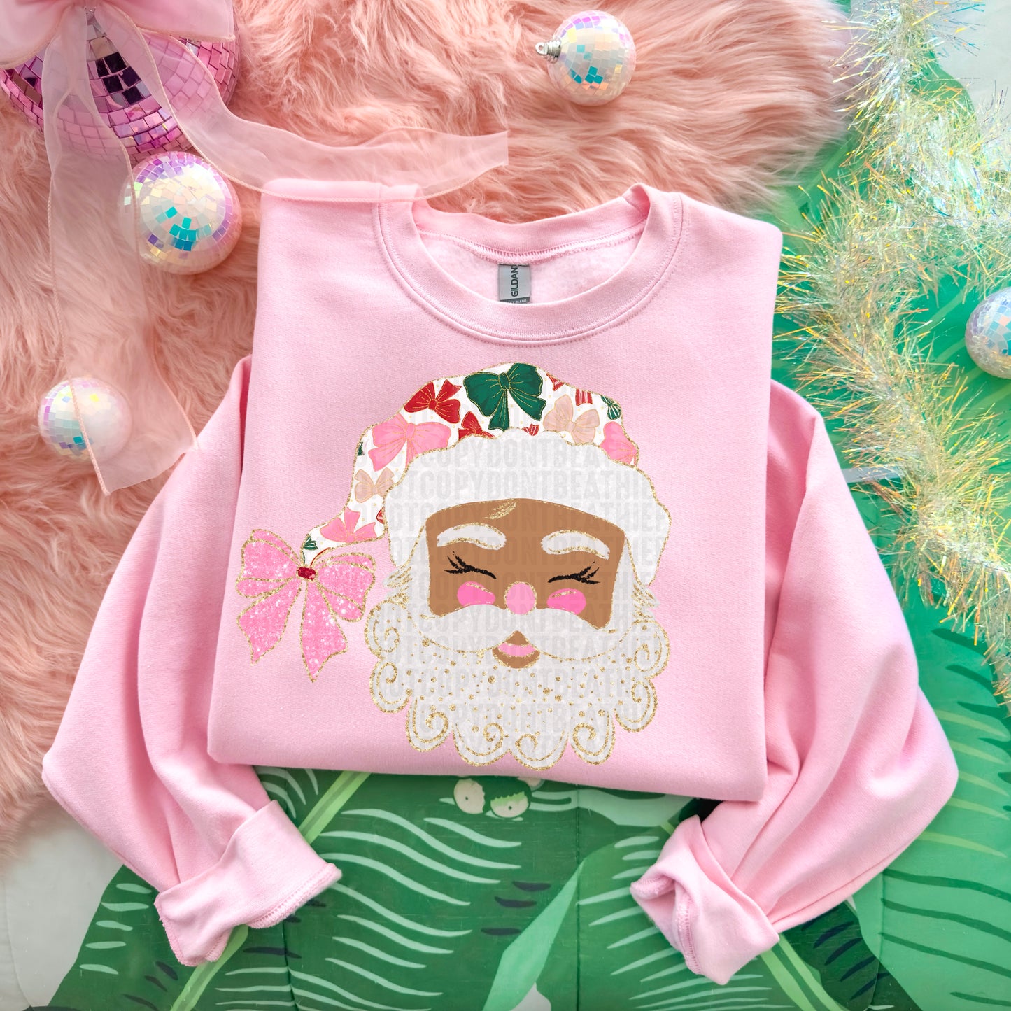 Glittered Up Santa; Medium Tone