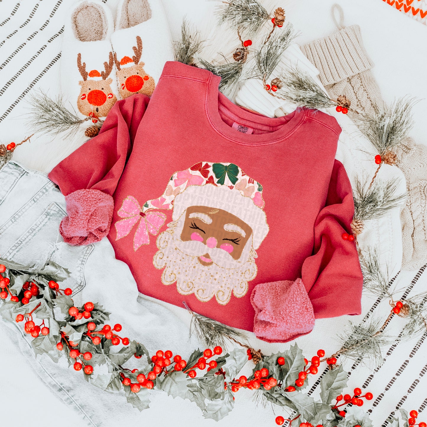 Glittered Up Santa; Medium Tone