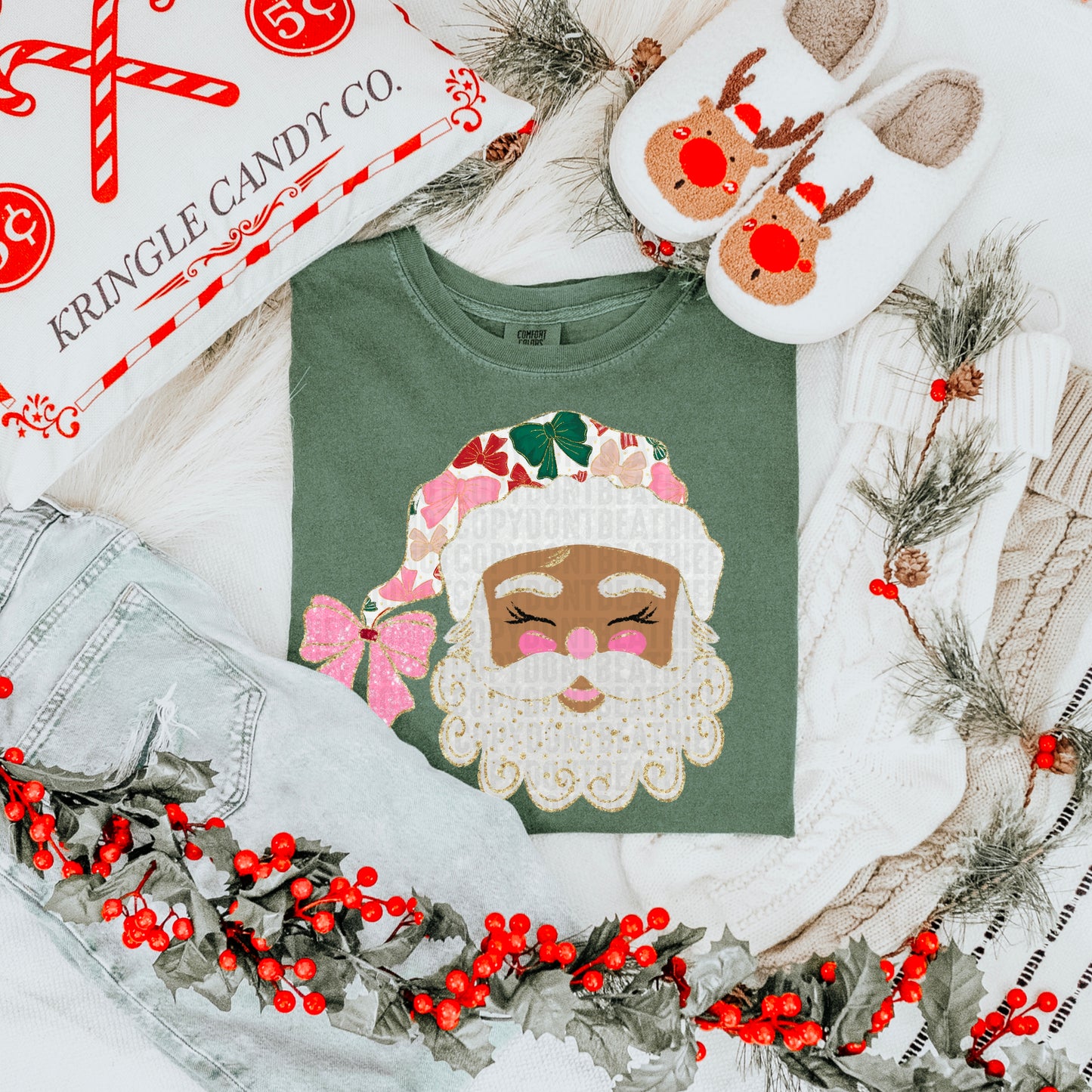 Glittered Up Santa; Medium Tone