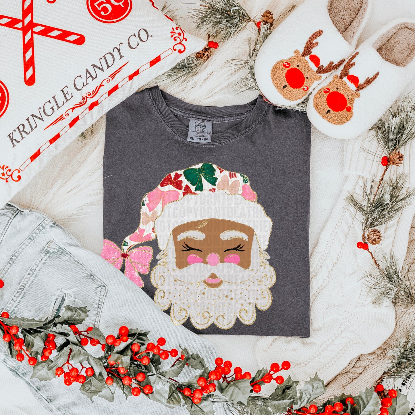 Glittered Up Santa; Medium Tone