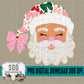 Glittered Up Santa; Light Tone