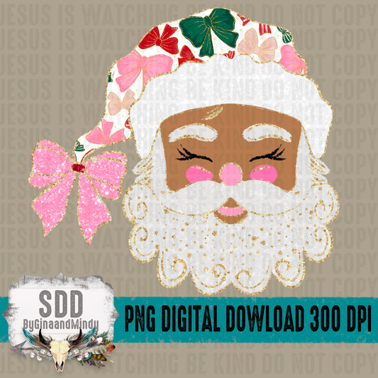 Glittered Up Santa; Medium Tone