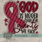 God is Bigger Collection; Brain Aneurysm