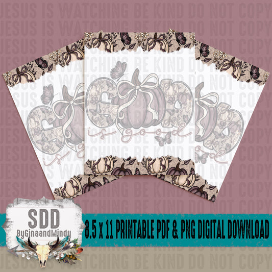 God is Good Printable Stationary