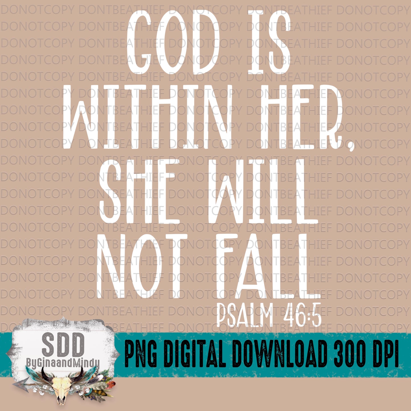 God is Within Her She Will Not Fall Bundle