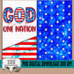 God Over One Nation 20 oz Tumbler Wrap