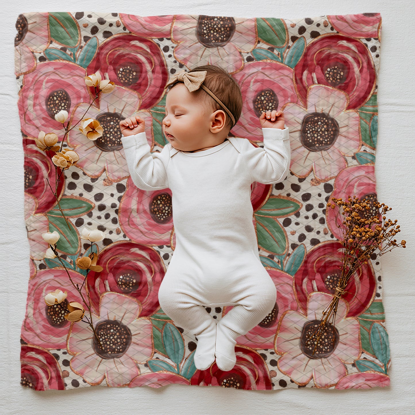 Golden Petal Whimsy Seamless Bundle