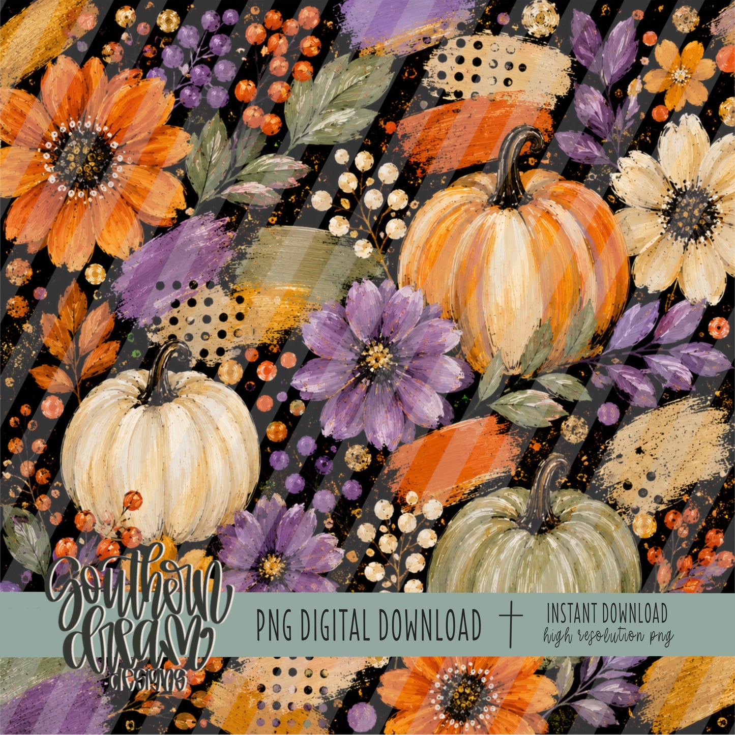 Golden Autumn Harvest Digital Paper Pack 4 (Not Seamless)