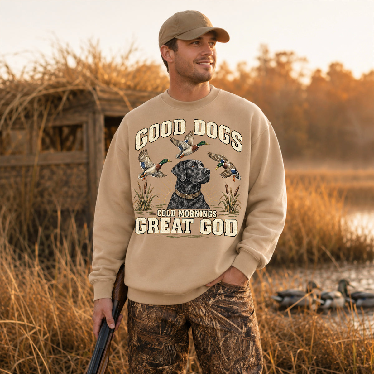 Good Dogs Cold Mornings Great God