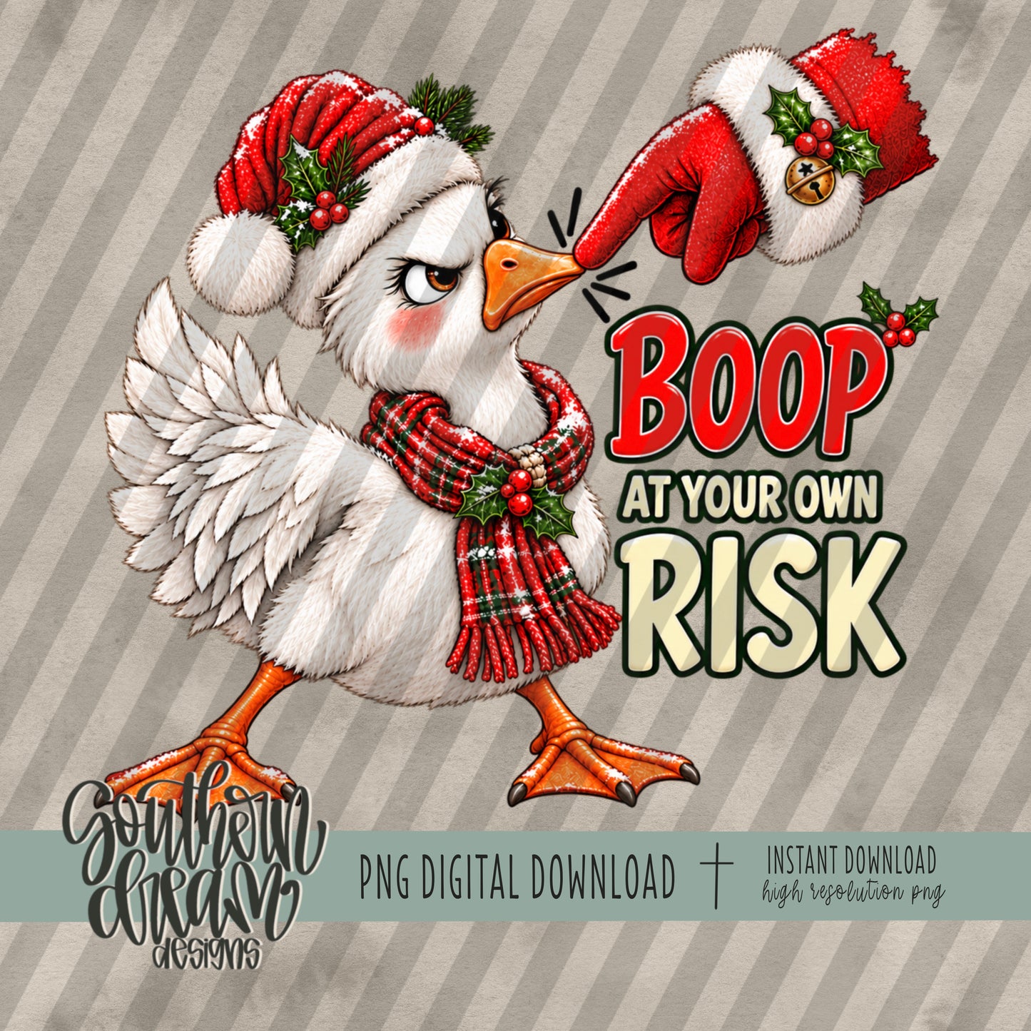 Christmas Goose Boop At Your Own Risk