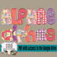 Grace Filled Spring Stitched Alpha (9 Set Uppercase & Lowercase, 0-9, & Special Characters)